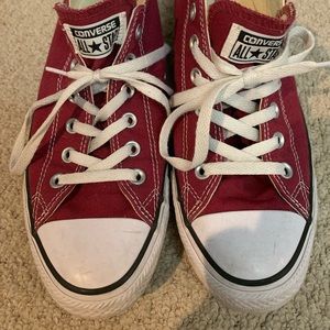 Converse Chuck Taylor Low Top Canvas Red Shoes